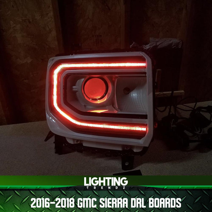 2016-2018 GMC Sierra RGBW+A DRL Boards