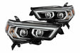 AlphaRex Pro Halogen Headlights:: Toyota 4Runner (14-20) - Gloss Black (Set) (SKU: 880726)