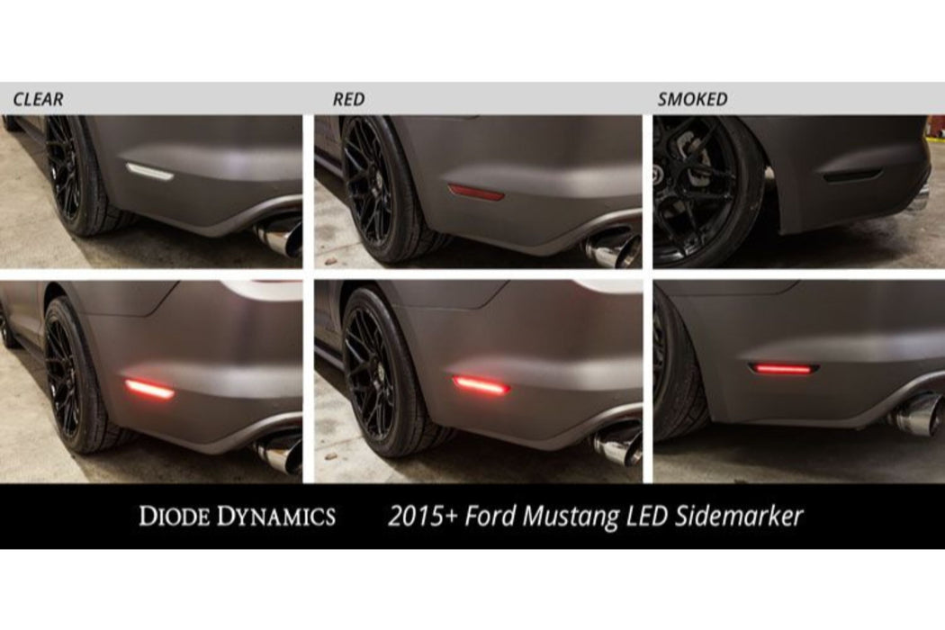 DD LED Sidemarkers: (Set / Red / EU/AU Mustang 15-17) (SKU: DD5072)