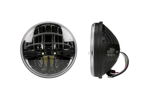 Truck-Lite 7in Universal LED Headlight (Each / High-Low / 27270C / H4 / Light Chrome / LHT)