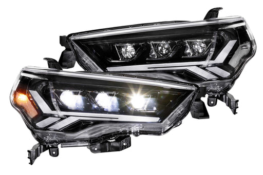 GTR Lighting Carbide LED Headlights: Toyota 4Runner (14-23) (Pair / Clear Sidemarker) (SKU: GTR.HL20-C)