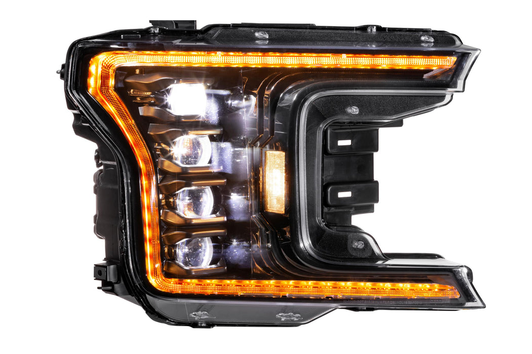 Morimoto XB LED Headlights: Ford F150 (18-20) (Pair / ASM Amber DRL) (Gen 2) (SKU: LF501.2-A-ASM)