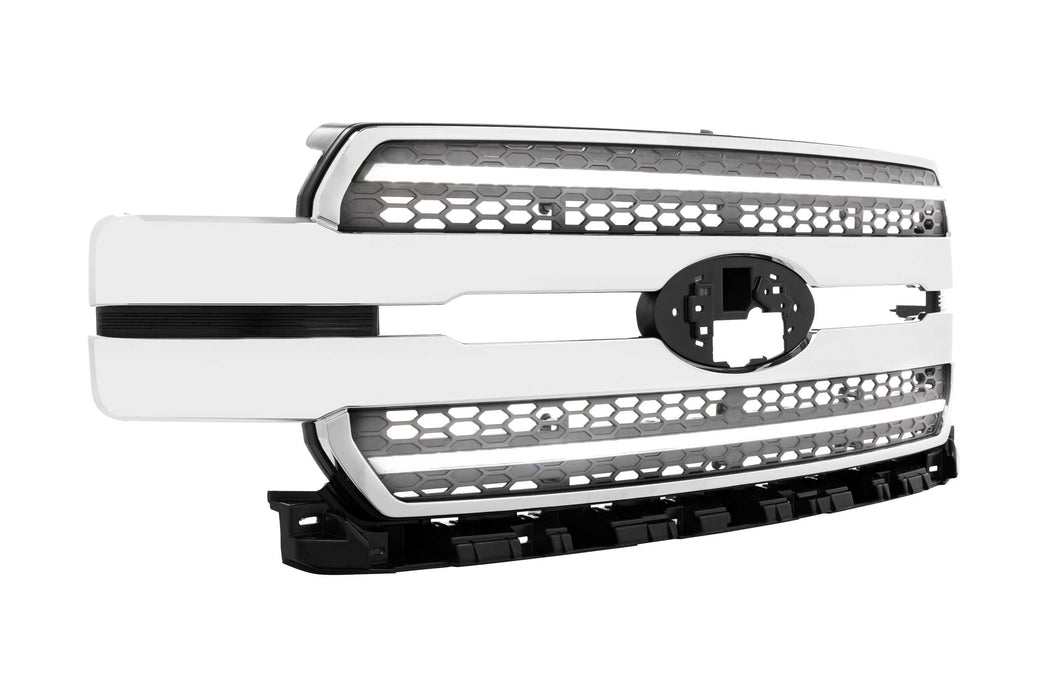 Morimoto XBG LED Grille: Ford F150 (18-20) (Paintable-Black / Amber DRL) (SKU: XBG16)