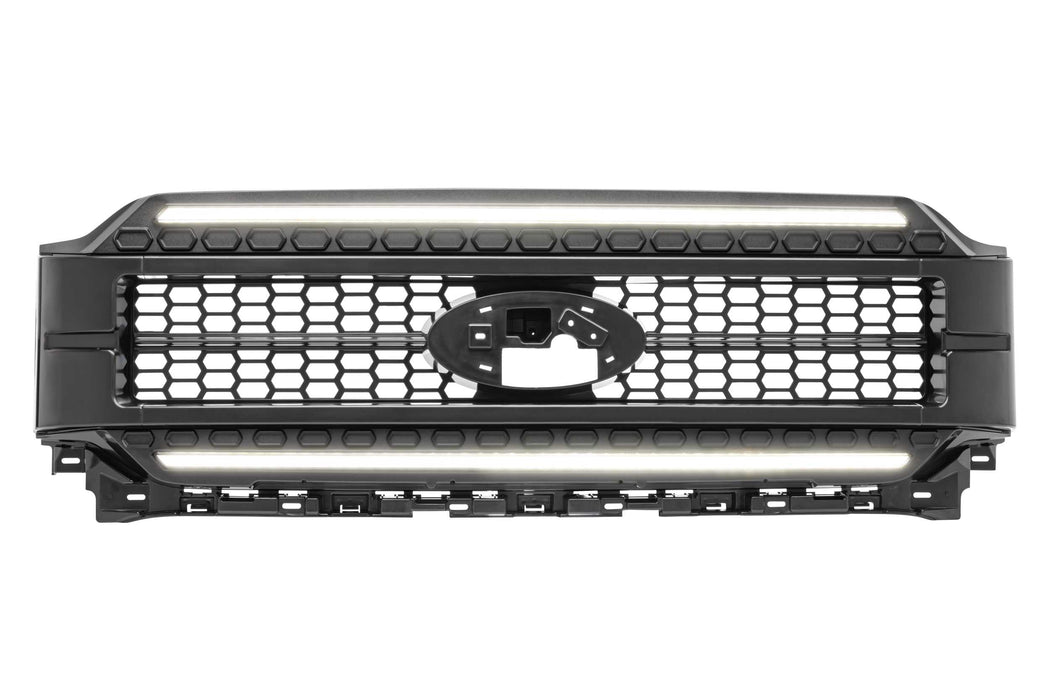 Morimoto XBG LED Grille: Ford F150 (2021+) (Paintable-Black / Amber DRL) (SKU: XBG22)