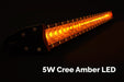 32 Inch Slim Single Row Straight LED Light Bar 15000 Lumens Amber
