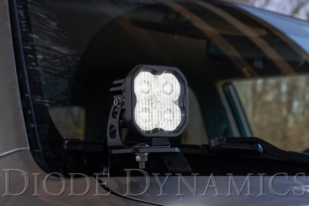 Diode Dynamics SS3 Flush LED Pod w/ Backlight (White; Single)