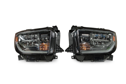 Toyota Toyota Tundra (18+): OEM LED Headlights (Black; Set) (SKU: LF393BLK)