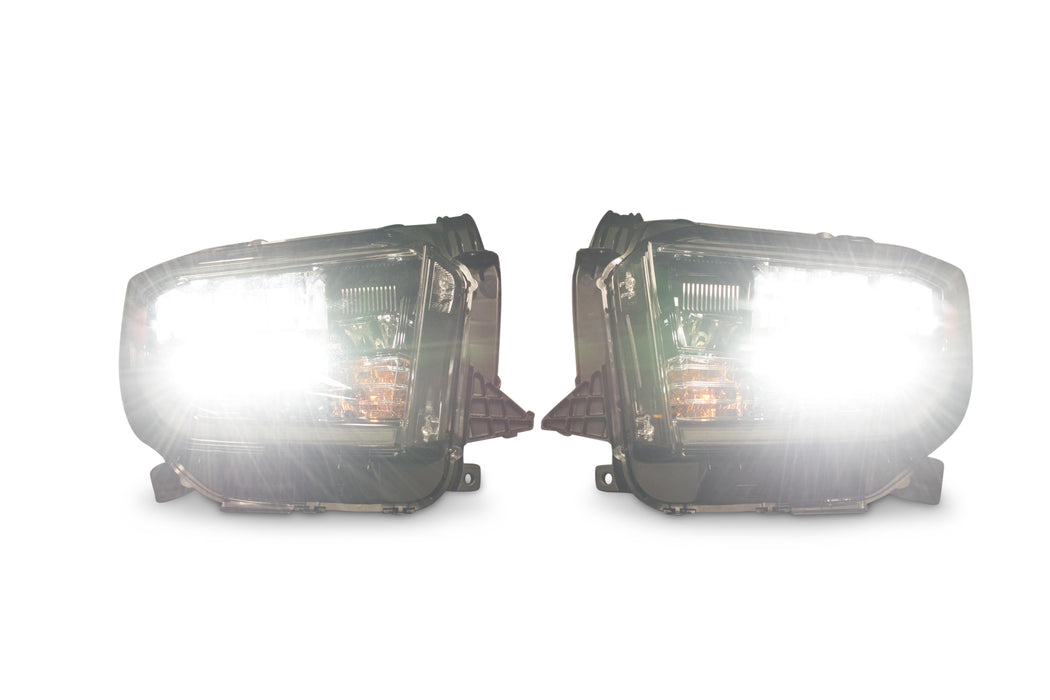 OEM LED Headlights: Toyota Tundra (18+) (Black / Right)