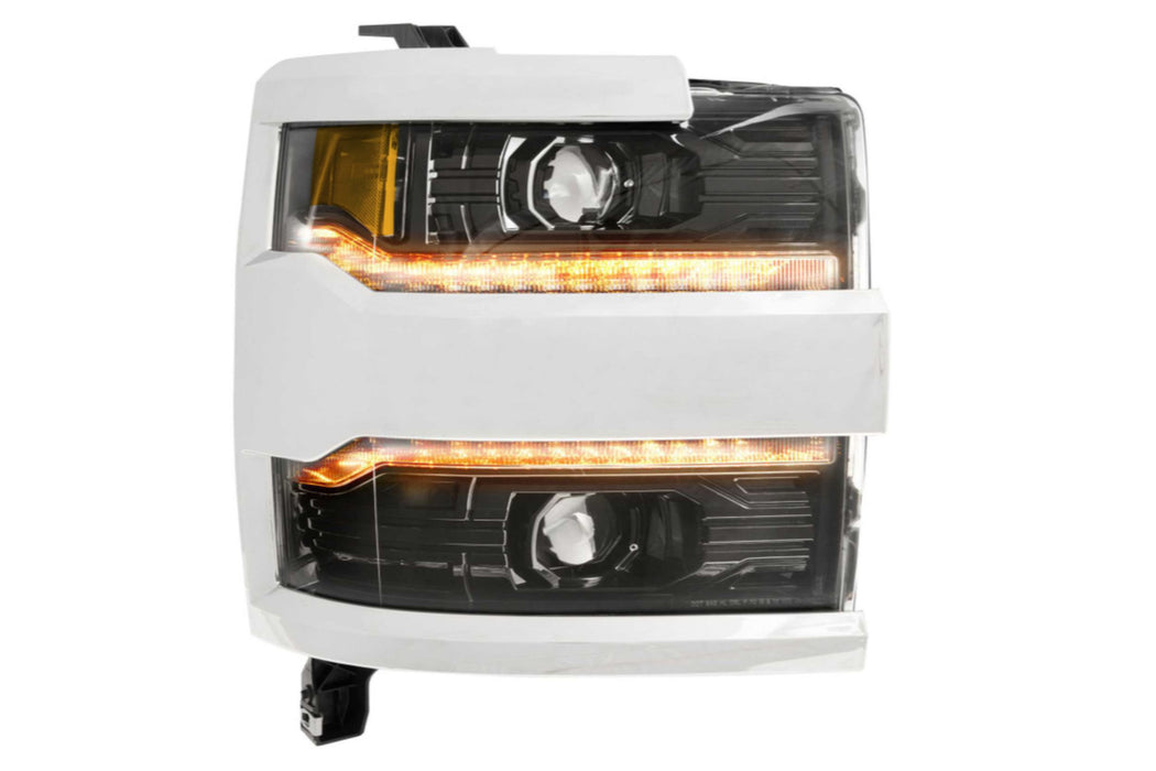 Morimoto XB LED Headlights: Chevrolet Silverado HD (15-19) (Pair / ASM) (SKU: LF541)