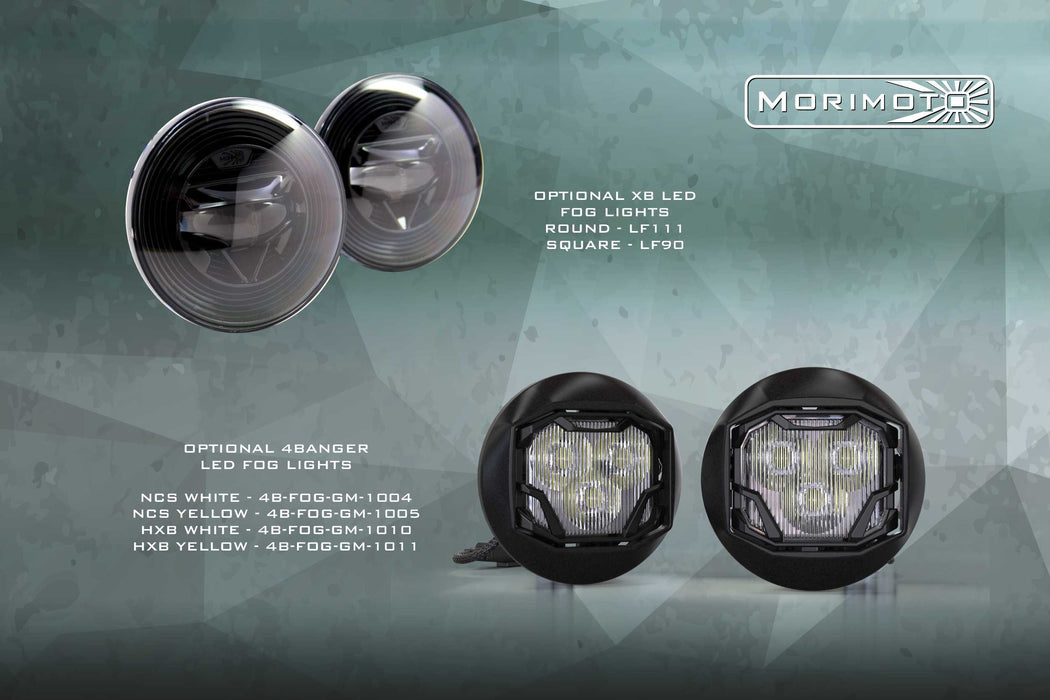 Morimoto XB Headlight Grille Trim Bezels: LF541  (Pair / Unfinished) (SKU: LF541.B)