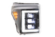 Morimoto XB LED Headlights: Ford Super Duty (11-16) (Pair / White DRL) (SKU: LF505-ASM)