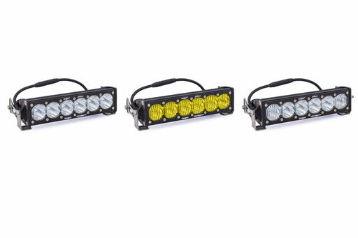 BD 10in OnX6 LED Light Bar: (White / Wide+Driving Combo Beam)