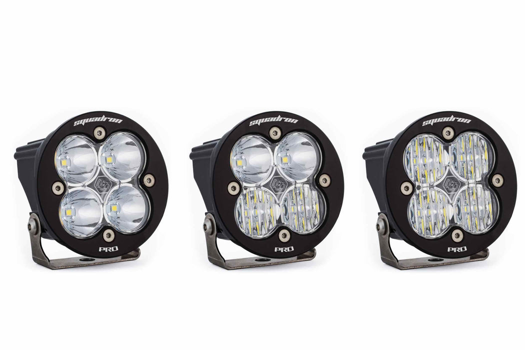 BD Squadron Pro Light Pods: (Each / Clear / Driving Combo Beam / White Body)