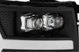 AlphaRex Nova LED Headlights: Chevy Silverado 1500 (07-13) - Chrome (Set) (SKU: 880207)