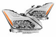 AlphaRex Nova LED Headlights: Infiniti G37 / Q60 (08-15) - Matte Black / Chrome (Set) (SKU: 881983)