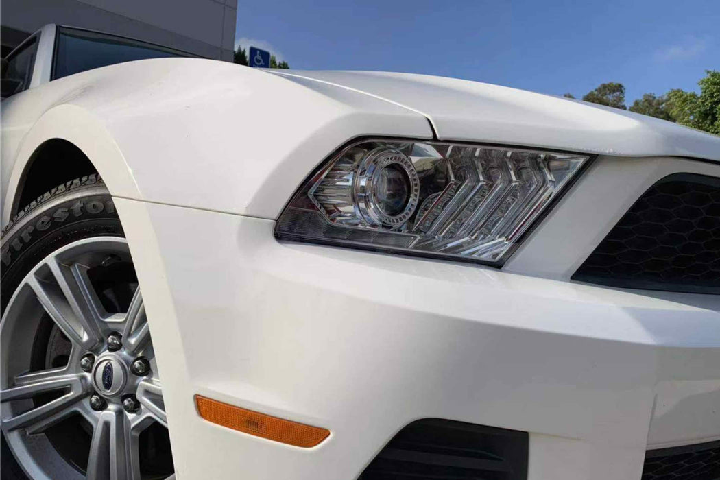 AlphaRex Pro Halogen Headlights: Ford Mustang (10-12) - Alpha-Black (Set) (SKU: 880112)