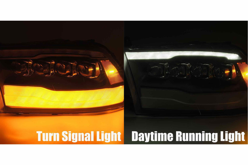 AlphaRex Nova LED Headlights: Dodge Ram (09-18) - Chrome (Set) (SKU: 880591)