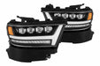 AlphaRex Nova LED Headlights: Dodge Ram 1500 (19+) - Black (Set) (SKU: 880518)