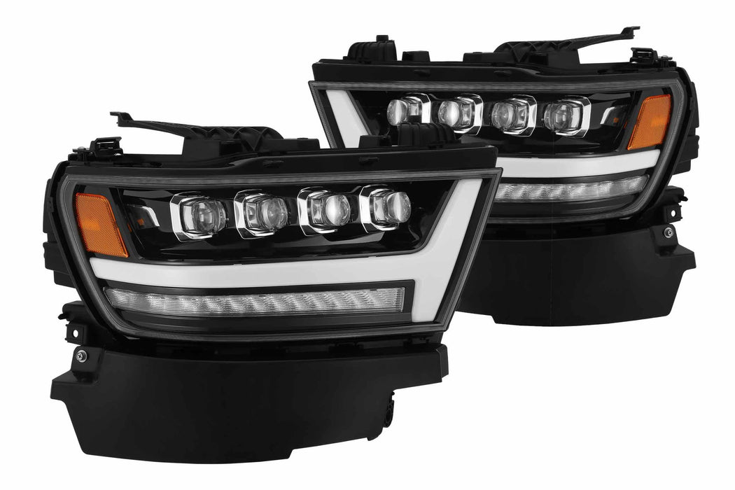 AlphaRex Nova LED Headlights: Dodge Ram 1500 (19+) - Chrome (Set) (SKU: 880517)