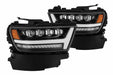 AlphaRex Nova LED Headlights: Dodge Ram 1500 (19+) - Jet Black (Set) (SKU: 880516)