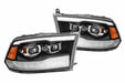 AlphaRex Pro Halogen Headlights:: Dodge Ram (09-18) - Chrome (Set) (SKU: 880598)
