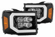 AlphaRex Nova LED Headlights: GMC Sierra (07-13) - Chrome (Set) (SKU: 880607)