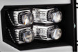 AlphaRex Nova LED Headlights: GMC Sierra (07-13) - Jet Black (Set) (SKU: 880608)