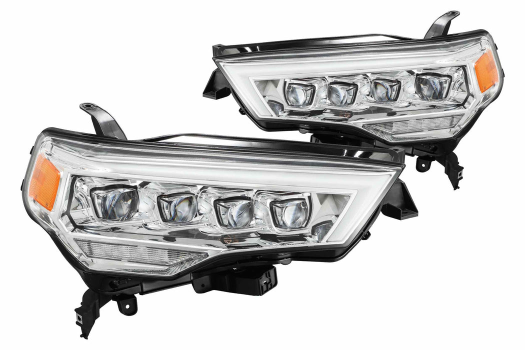 AlphaRex Nova LED Headlights: Toyota 4Runner (14-20) - Chrome (Set) (SKU: 880724)