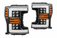 AlphaRex Nova LED Headlights: Ford Super Duty (17-19) - Chrome (Set) (SKU: 880101)