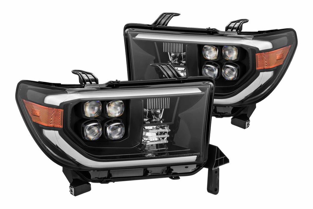 AlphaRex Nova LED Headlights: Toyota Tundra (07-13) - Chrome w/o Adj (Set) (SKU: 880789)