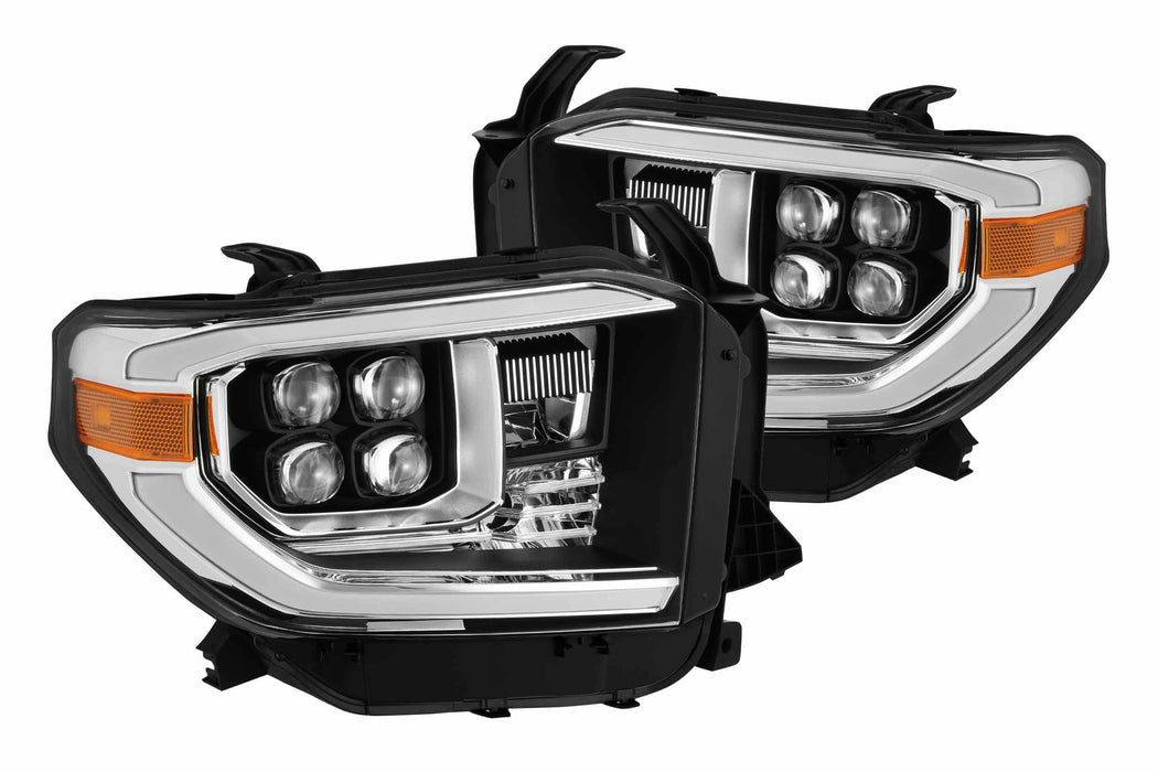 AlphaRex Nova LED Headlights: Toyota Tundra (14-20) - Alpha-Black (Set) (SKU: 880728)