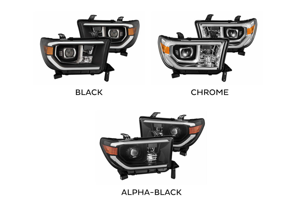ARex Luxx LED Headlights: Toyota Tundra (07-13) - Chrome w/o Adj (Set)