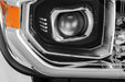 AlphaRex Pro Halogen Headlights:: Toyota Tundra (07-13) - Gloss Black (Set) (SKU: 880787)