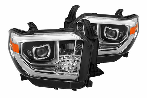 AlphaRex Luxx LED Headlights: Toyota Tundra (14-20) - Alpha-Black (Set) (SKU: 880804)