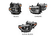 AlphaRex Pro Halogen Headlights:: Toyota Tundra (14-20) - Matte Black / Chrome (Set) (SKU: 880770)