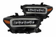 AlphaRex Nova LED Headlights: Toyota Tacoma (16-20) - Alpha-Black (Set) (SKU: 880705)