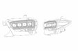 AlphaRex Nova LED Headlights: Toyota Tacoma (16-20) - Chrome (Set) (SKU: 880706)