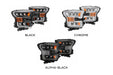 AlphaRex Nova LED Headlights: Ford F150 (15-17) - Alpha-Black (Set) (SKU: 880163)