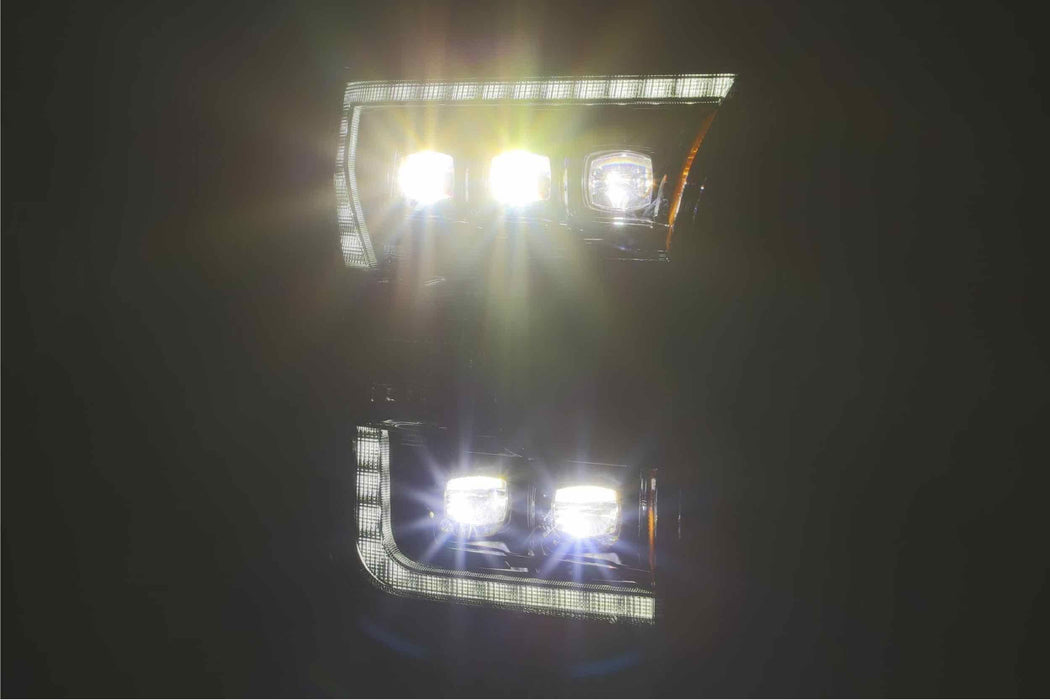 AlphaRex Nova LED Headlights: Ford F150 (15-17) - Chrome (Set) (SKU: 880151)