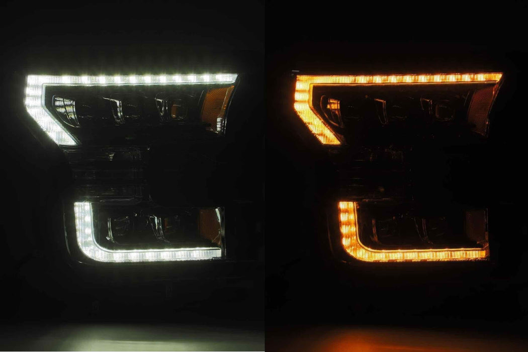 AlphaRex Nova LED Headlights: Ford F150 (15-17) - Black (Set) (SKU: 880152)