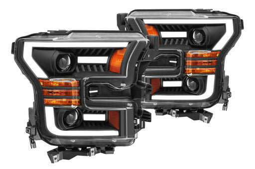 AlphaRex Pro Halogen Headlights:: Ford F150 (15-17) - Chrome (Set) (SKU: 880157)