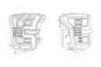 AlphaRex Pro Halogen Headlights: Ford F150 (15-17) - Black (Set) (SKU: 880156)