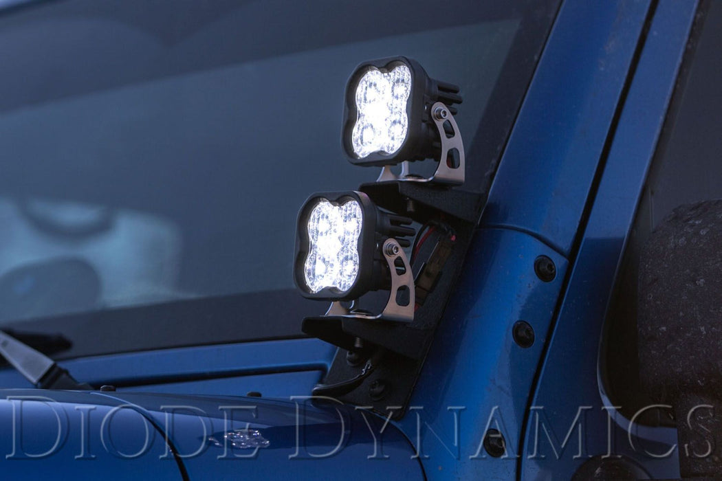 SS3 LED Fog Light Kit for 2008-2009 Ford Taurus X Yellow SAE/DOT Fog Diode Dynamics (Pair) (SKU: DD6179-ss3fog-1057)