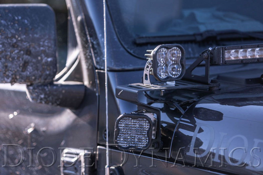 SS3 LED Fog Light Kit for 2006-2009 Ford Mustang White SAE/DOT Driving Diode Dynamics (Pair) (SKU: DD6180-ss3fog-1040)