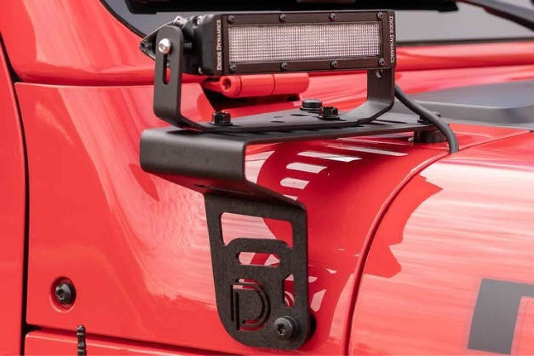 2018-2021 Jeep JL Wrangler/Gladiator SS6 Cowl LED Bracket Kit