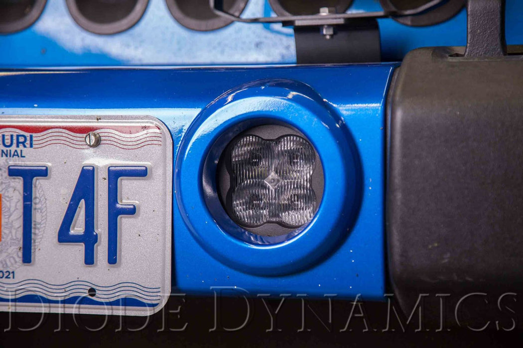 SS3 LED Fog Light Kit for 2007-2018 Jeep JK Wrangler White SAE/DOT Fog Diode Dynamics (Pair)