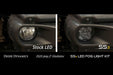 SS3 LED Fog Light Kit for 18-20 Jeep JL Wrangler Rubicon White SAE/DOT Driving Sport (Steel Bumper) (Pair)