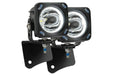 Vision X A-Pillar LED Lighting System: Jeep TJ (97-06) (2x 4.5in Optimus Square Pods / 10 Degree Beam)