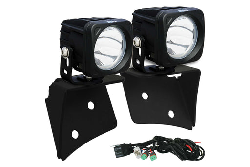 Vision X A-Pillar LED Lighting System: Jeep JK (07-17) (2x 4.5in Optimus Halo Pods)