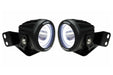 Vision X A-Pillar LED Lighting System: 2-4 Seat RZR (2x 4.5in Optimus Halo Pods)